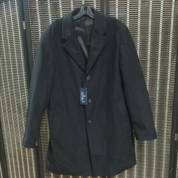 NWT! Stafford Collection Classic Fit Wool Blend LongCoat